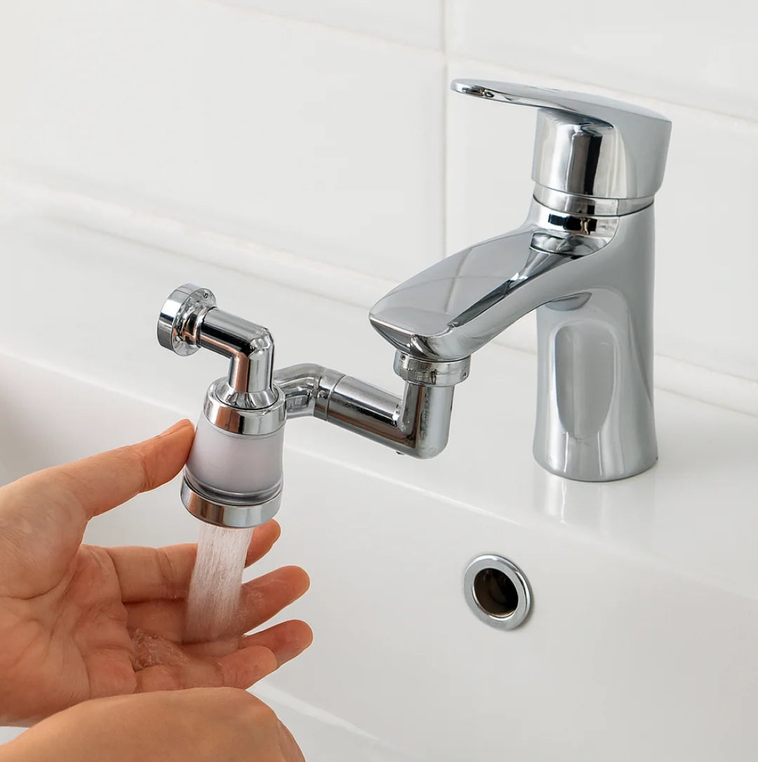 Splash Faucet Filter 1080° Rotating Faucet Sprayer Head | Movable Tap Water Saving Sink Aerator Extender for Bathroom & Kitchen