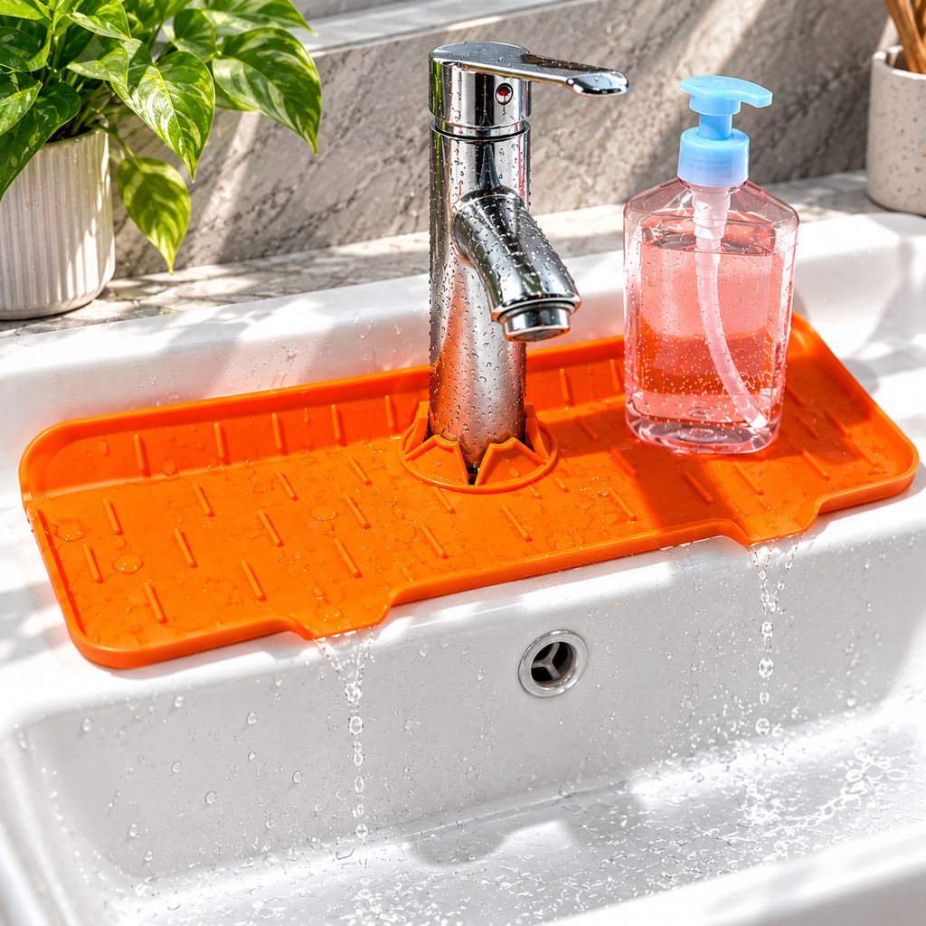 Silicone Sink Faucet Pad Drip Protector Splash Guard | The Smart Sink Upgrade Every Kitchen Needs