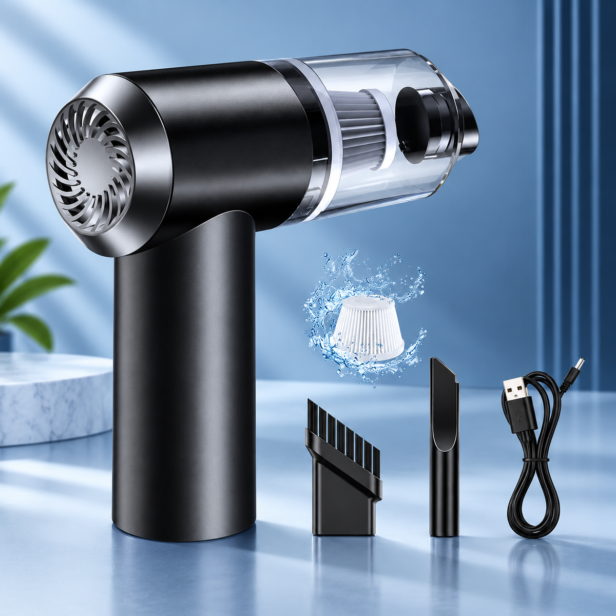 Vacuum Cleaner Dust Collection 2 In 1 | 120W High Power Wireless | Powerful Suction for Car, Home & Every Corner